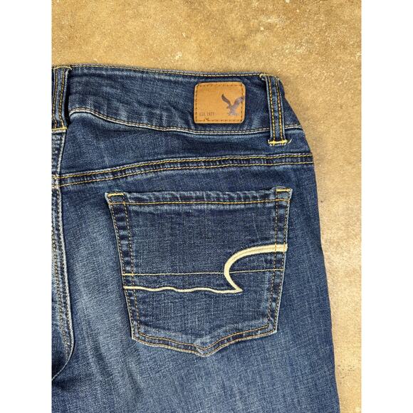 American Eagle Artist Jeans Women’s 6 Flare Super Stretch Blue Denim - Picture 5 of 12